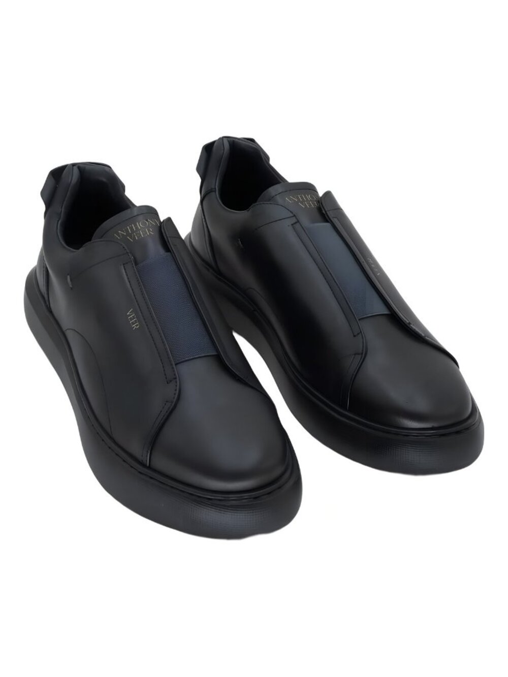 Anthony Veer Lucas Laceless Low-Top Sneakers Black US 12D EU 46